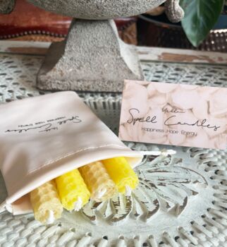 Yellow Spell Candle Kit ~ Happiness . Hope . Energy, 2 of 2