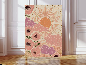 Celestrial Sun Landscape Set Of Two Art Prints, 3 of 4