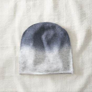 Fair Trade Dipdye Ombre Soft Merino Slouch Beanie Hat, 6 of 10
