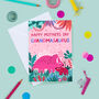 Cute Dinosaur Mother's Day Card For Grandma, thumbnail 1 of 4