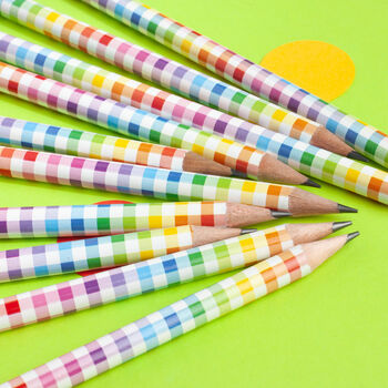 Rainbow Gingham Pencil, 2 of 5