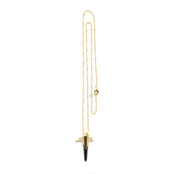 Stake Cross Pendant In Gold, 2 of 2