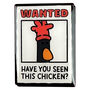 Wallace And Gromit | Feathers Mcgraw Wanted Poster Enamel Pin Badge, thumbnail 4 of 4