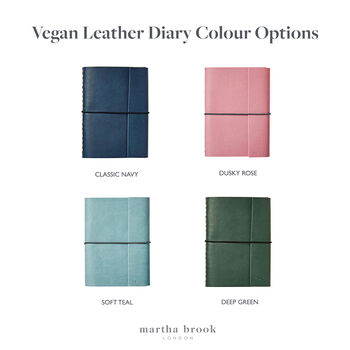 Personalised A5 Vegan Leather 2026 Diary, 3 of 8