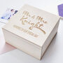 Personalised Wedding Gift Wooden Keepsake Box, thumbnail 1 of 2