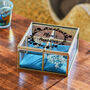 Personalised Velvet And Glass Jewellery Box, thumbnail 1 of 4