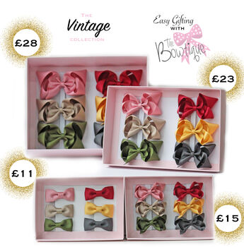 Vintage Collection Hair Bow Sets, 2 of 6