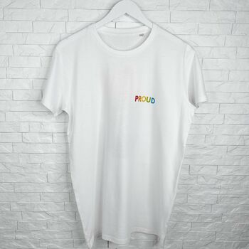 Proud Pride Lgbt Rainbow T Shirt, 3 of 5