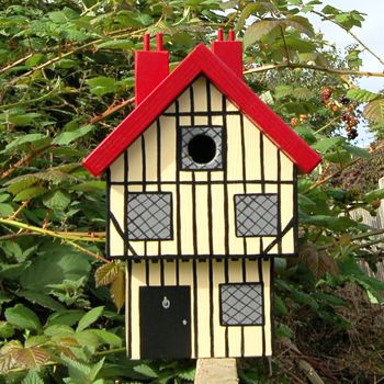 Personalised Tudor House Bird Box, 2 of 9
