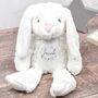 Personalised Soft Rabbit Teddy For New Baby, thumbnail 4 of 4