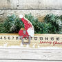 Wooden Santa Advent Rule Festive Countdown Calendar, thumbnail 6 of 6