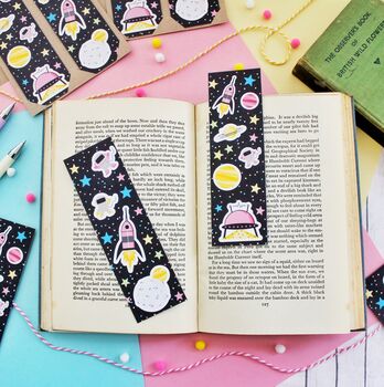 Spaced Out! Outer Space Bookmarks Set Of Two, 4 of 11