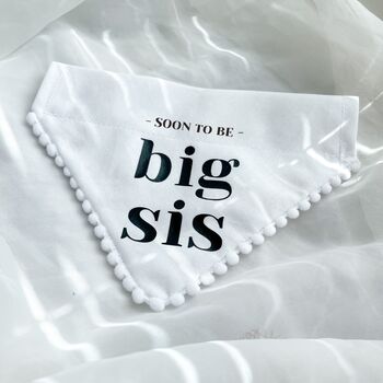 Pregnancy Announcement Dog Bandana White, 4 of 8