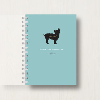 Personalised Yorkshire Terrier Lovers Notebook, 7 of 8