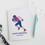 American Football Personalised Birthday Card, thumbnail 3 of 3
