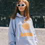 Staycation Women's Slogan Hoodie With Sun Graphic, thumbnail 2 of 4