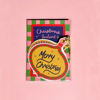 Illustrated Celestial Christmas Bauble Garland, 5 of 11