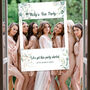 Hen Party White Roses Sign And Photobooth Frame, thumbnail 1 of 4