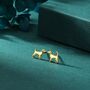 Cute Dog Stud Earrings In Sterling Silver, thumbnail 6 of 12