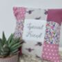 Special Friend Cushion Purple Bees And Flowers, thumbnail 2 of 12