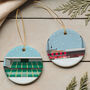 Any Football Stadium Illustrated Christmas Decoration, thumbnail 3 of 6