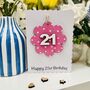 Personalised 21st Birthday Gift For Her And Card, thumbnail 2 of 7