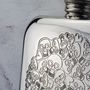 Personalised Skull Hip Flask, thumbnail 1 of 9