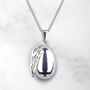 Egg Pregnancy Necklace With Angels Wing, thumbnail 4 of 5