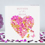 Butterfly Mother Of The Bride Heart Card, Not 3D, thumbnail 1 of 12