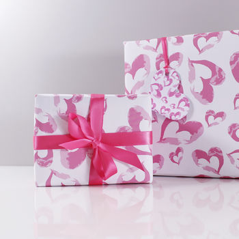 Heart Pattern Recycled Valentine's Day Wrapping Paper, 5 of 12