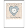 Personalised Heart Christmas Card For Husband, Boyfriend, Fiance, thumbnail 4 of 12