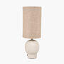 Coastal Sandstone Table Lamp With Cream Shade, thumbnail 2 of 8
