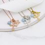 Personalised Cross Necklace With Birthstones, thumbnail 1 of 12
