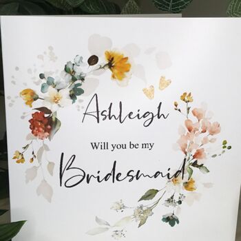 Personalised Thank You For Being Bridesmaids Card, 4 of 9