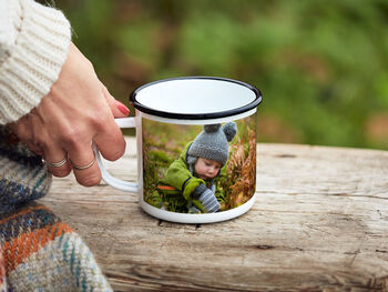 Personalised Enamel Photo Mug, 2 of 3