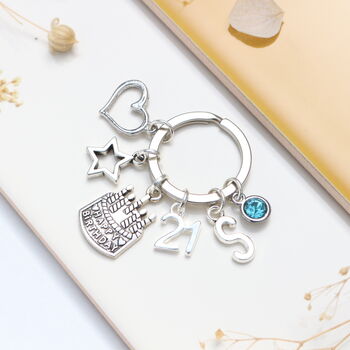 Personalised 21st Birthday Keyring, 4 of 9