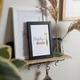 Personalised Birth Flower Illustration Framed Print, thumbnail 2 of 5