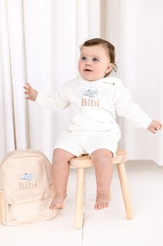 Child's Personalised Embroidered Holiday Hoodie The Perfect Airport Outfit, 3 of 12