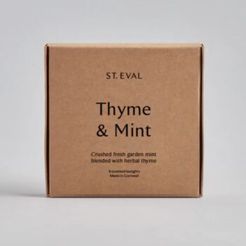 Thyme And Mint Scented Tinned Candle, 4 of 4