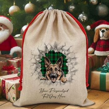 Personalised Christmas German Shepherd Break Through, 6 of 10