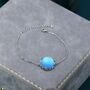 Sterling Silver Aurora Glass Crystal Bracelet, thumbnail 7 of 12