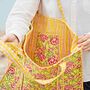 Reversible Floral Print Quilted Cotton Tote Bag, thumbnail 2 of 3