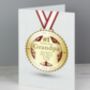 Personalised Number One Medal Card, thumbnail 6 of 7