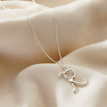 Large Organic Initial Necklace, 7 of 12