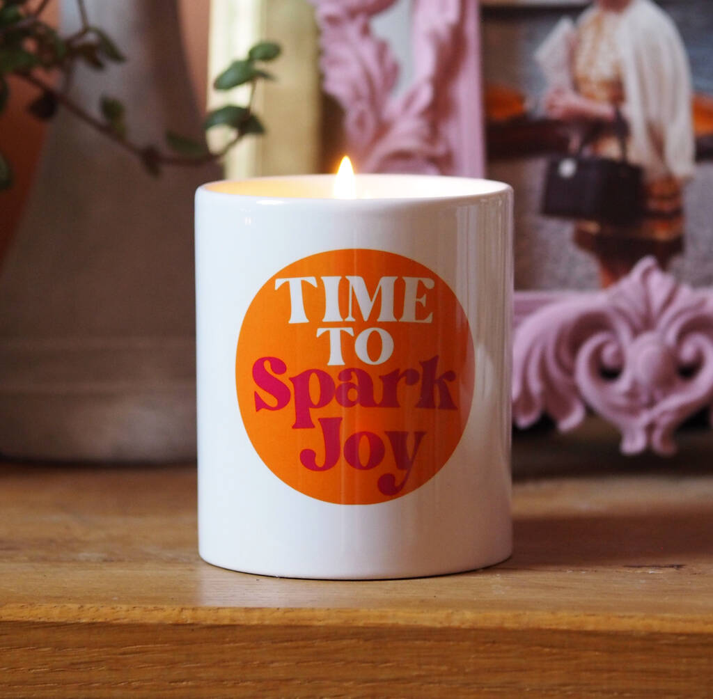 Time To Spark Joy Ceramic Candle By So Close