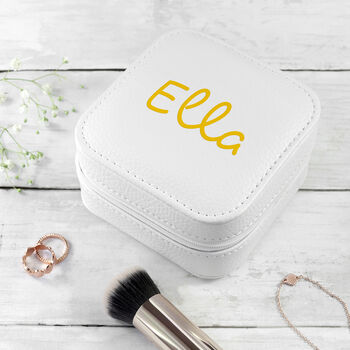 Personalised Summer Style White Jewellery Case, 12 of 12