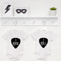 I Rock And I Roll Twin Babygrows, thumbnail 2 of 5