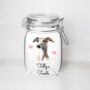 Personalised Whippet Kilner Style Dog Treat Jar, thumbnail 2 of 2