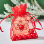 Santa Christmas Decoration And Bag Of Chocolate Noses, thumbnail 2 of 4