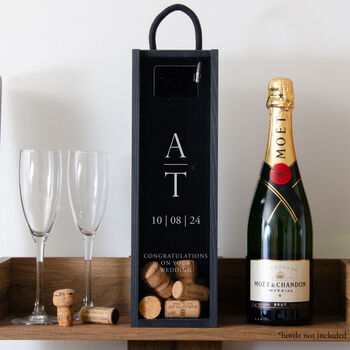 Personalised Initials Cork Collector Bottle Box, 5 of 5